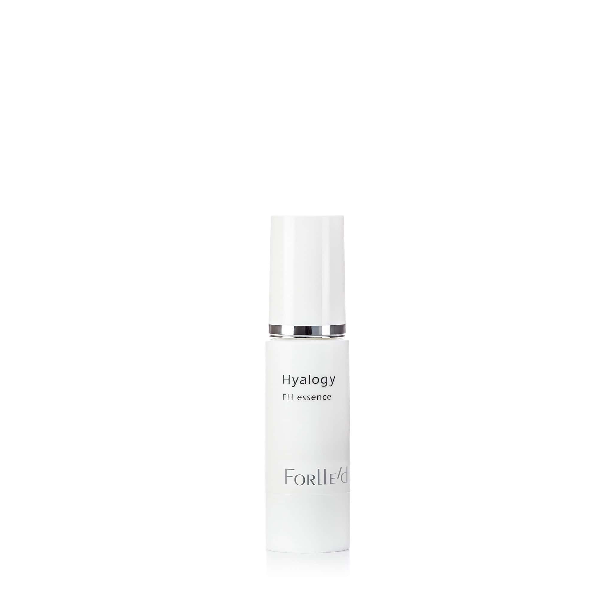 Biała butelka serum Hyalogy Forlle'd FH Essence