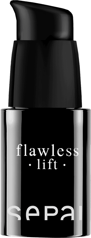 Czarny flakon serum liftingującego Sepai Flawless Lift.